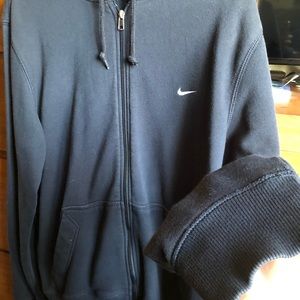 navy blue nike zip up